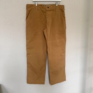 MASONS Mens 38 Tan Cotton Utility Pants Cargo Pockets Made in Italy